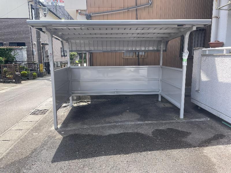 イナバ自転車置場　BM-28 　サイクルポート施工